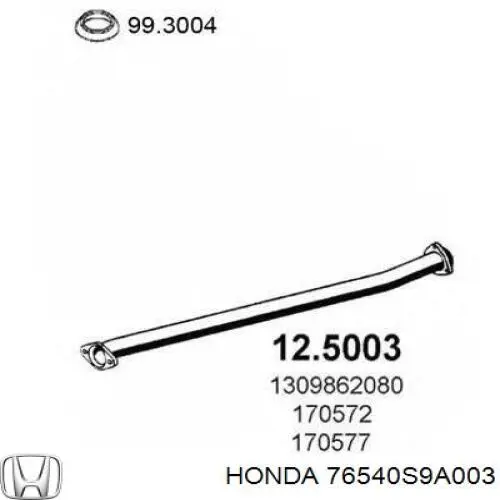 Mechanizm wycieraczek Honda 76540S9A003 cena, od 66,08 USD
