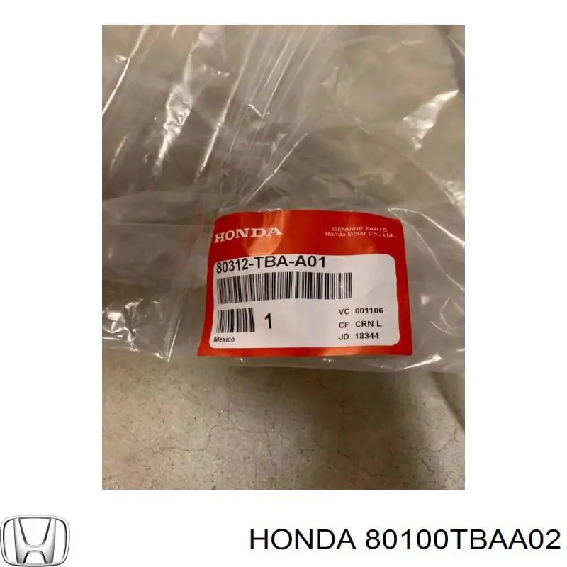 80100TBAA02 Honda Chłodnica klimatyzacji