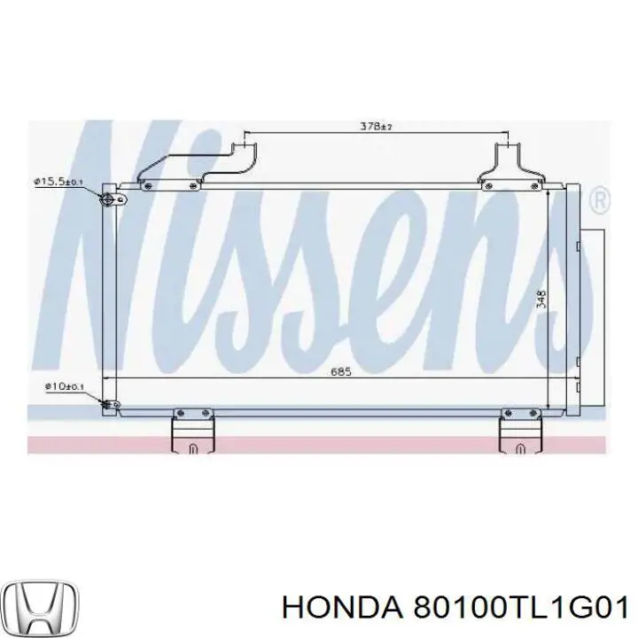 80100TL1G01 Honda Chłodnica klimatyzacji