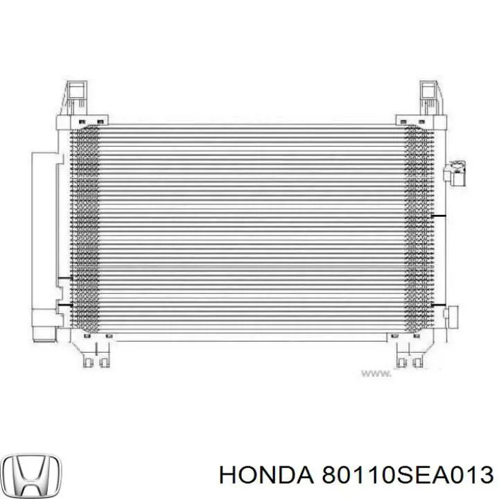 Do koszyka 80110SEA013 Honda Chłodnica klimatyzacji