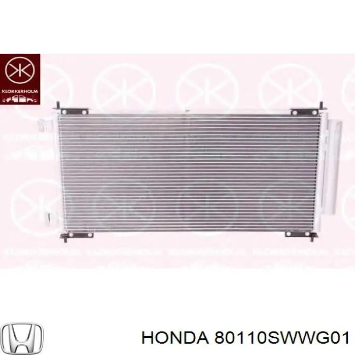 Chłodnica klimatyzacji Honda 80110SWWG01 cena, od 98,53 USD