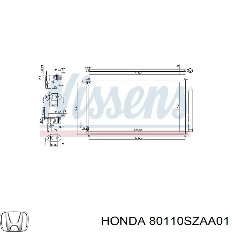 Chłodnica klimatyzacji do Honda Pilot II 