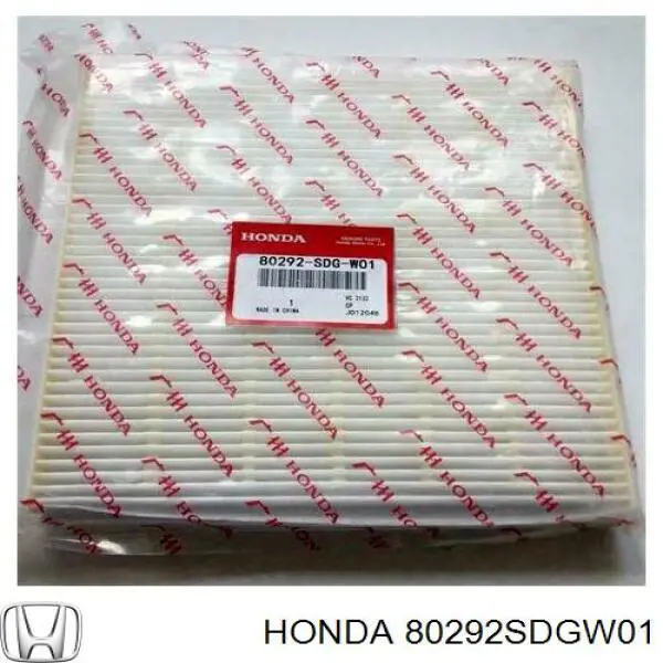 Do koszyka 80292SDGW01 Honda Filtr kabiny