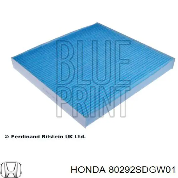 Filtr kabiny 80292SDGW01 Honda