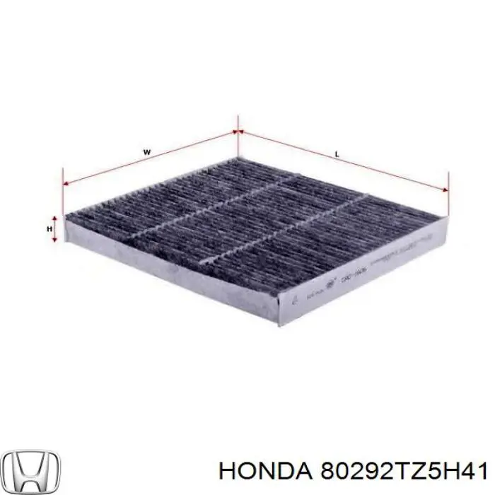Filtr kabiny Honda 80292TZ5H41 cena, od 9,27 USD