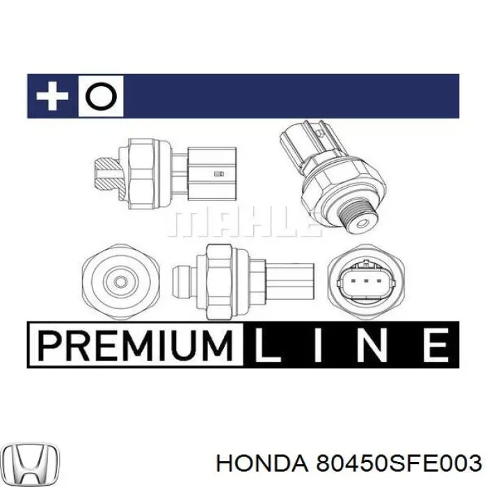 Do koszyka 80450SFE003 Honda Czujnik ciśnienia bezwzględnego klimatyzacji
