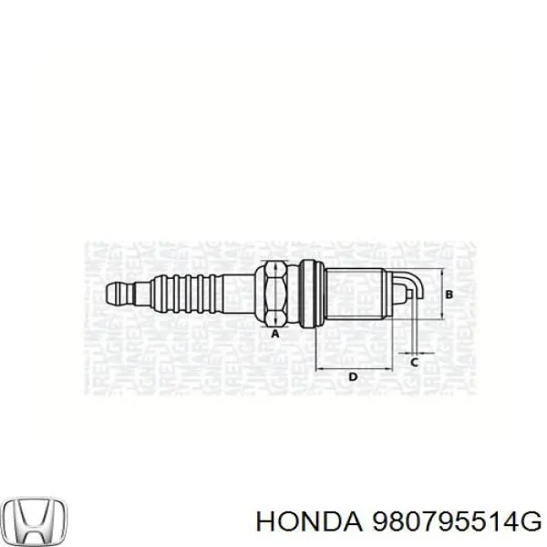 Do koszyka 980795514G Honda Świeca zapłonowa