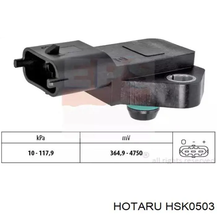 Czujnik stukowy (czujnik spalania stukowego) HSK0503 Hotaru