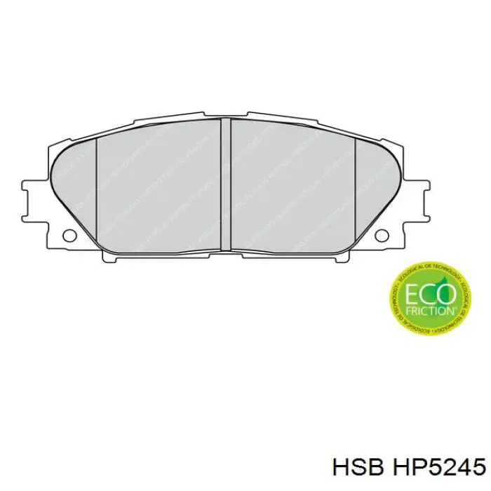Do koszyka HP5245 HSB Klocki hamulcowe przednie tarczowe