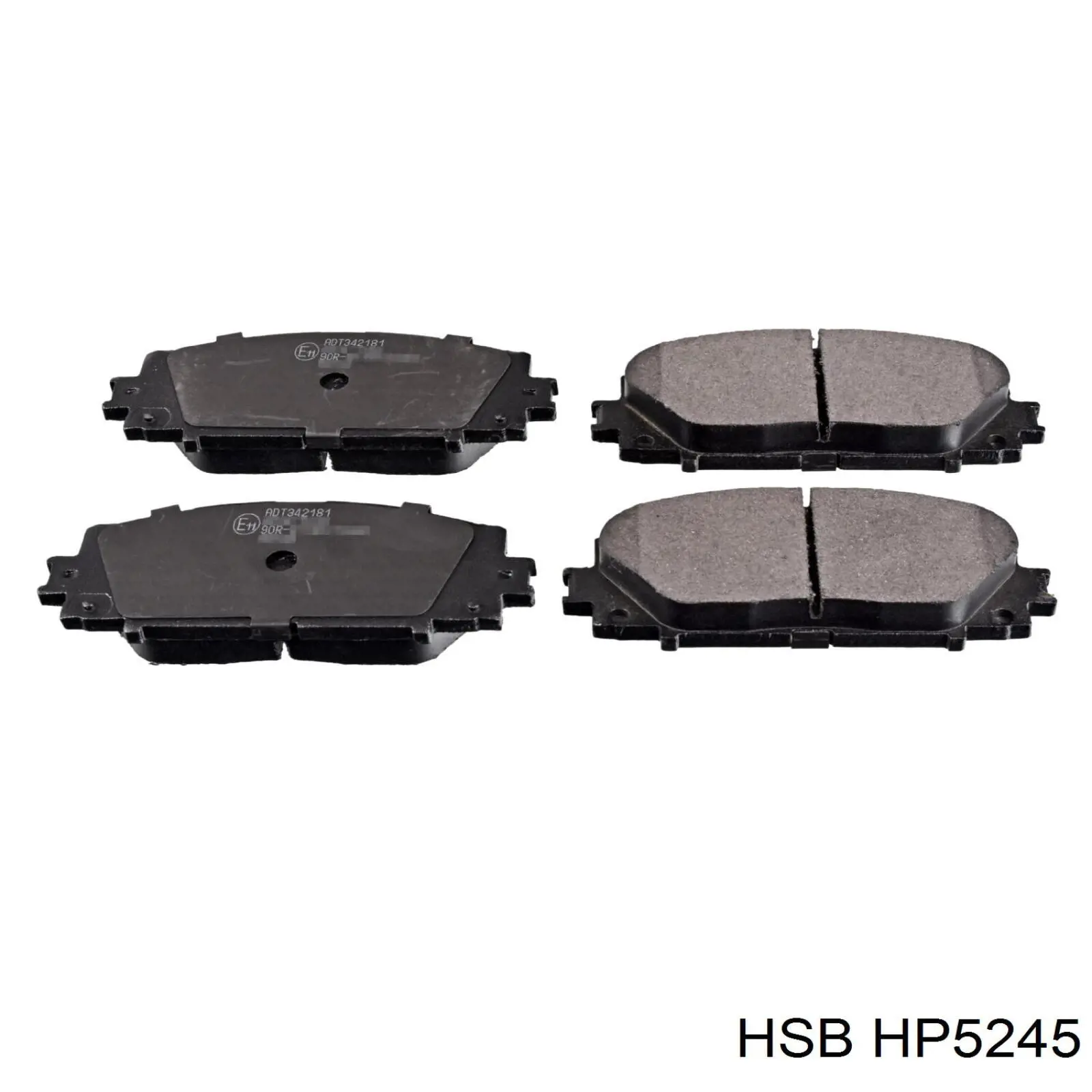 Klocki hamulcowe przednie tarczowe HSB HP5245 cena, od 26,39 USD