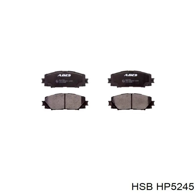 Klocki hamulcowe przednie tarczowe HP5245 HSB