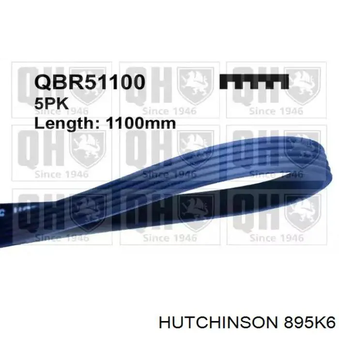 Pas napędowy mechanizmów 895K6 Hutchinson