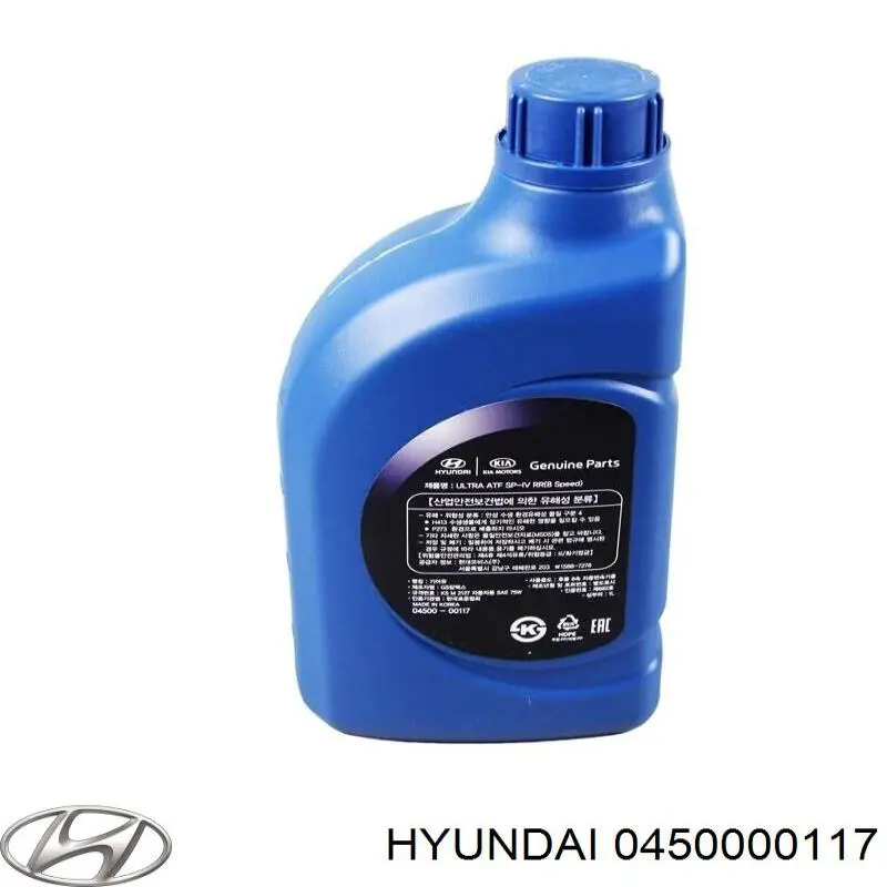 Olej przekładniowy Hyundai/Kia 0450000117 cena, od 23,05 USD
