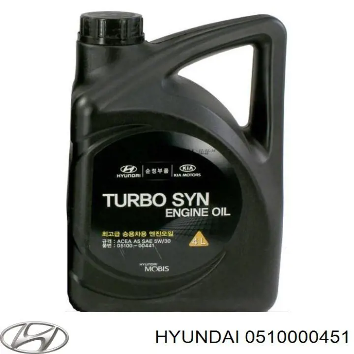 Do koszyka 0510000451 Hyundai/Kia Olej do silnika