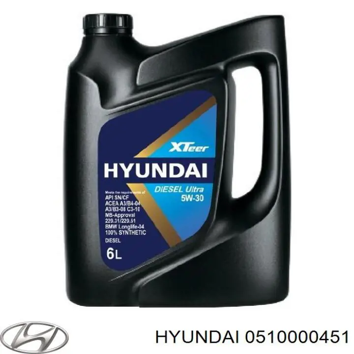 Olej do silnika 0510000451 Hyundai/Kia