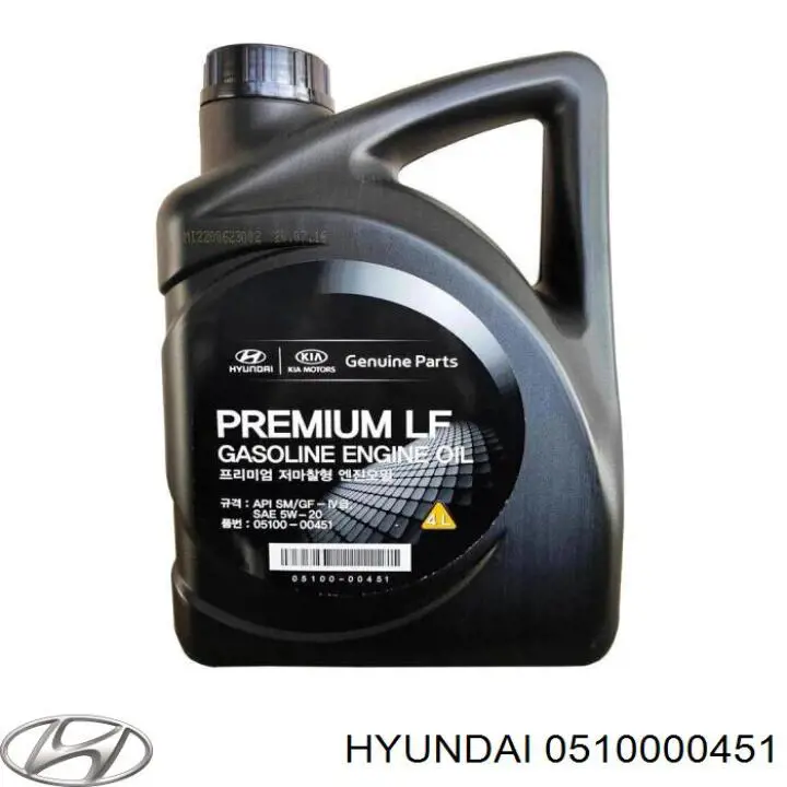 Olej do silnika Hyundai/Kia 0510000451 cena, od 51,31 USD