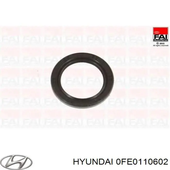 Do koszyka 0FE0110602 Hyundai/Kia Uszczelniacz wałka rozrządu silnika przedni