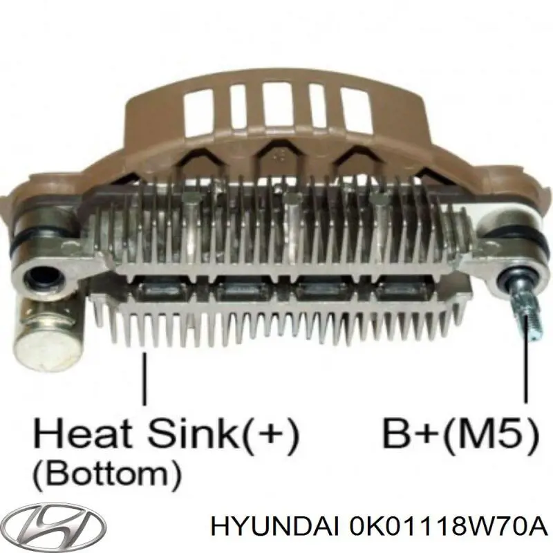 0K01118W70A Hyundai/Kia Regulator alternatora (przekaźnik ładowania)