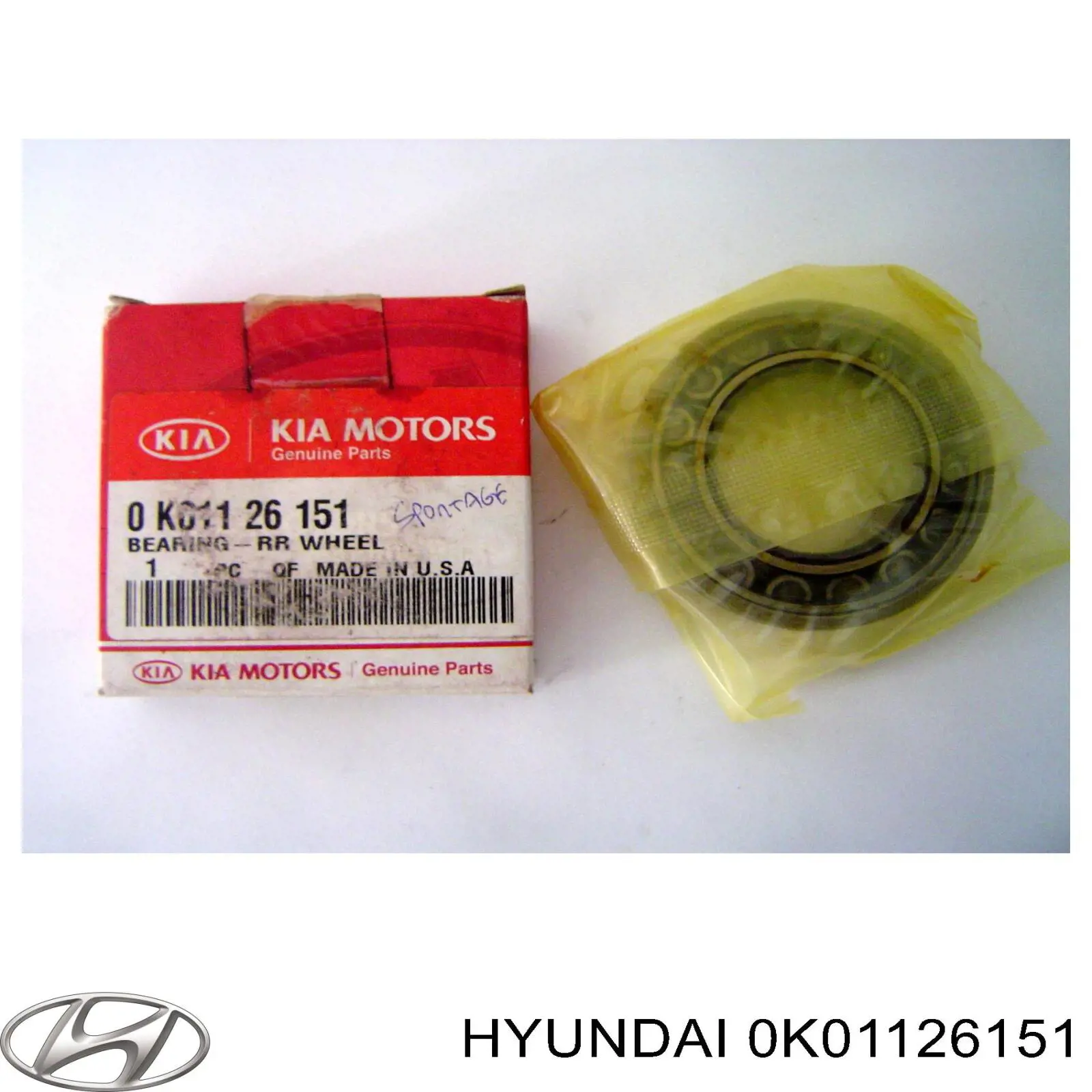 Lożysko piasty tylnej Hyundai/Kia 0K01126151 cena, od 38,40 USD