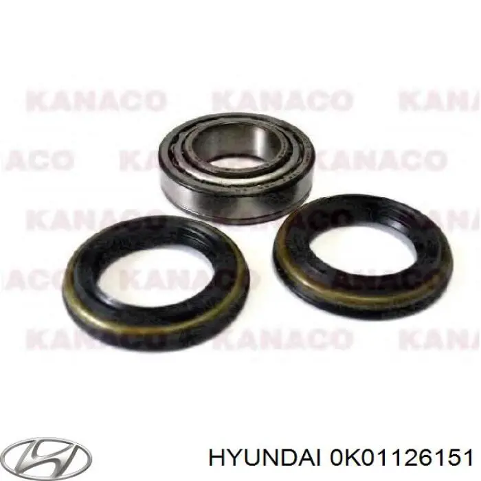 Do koszyka 0K01126151 Hyundai/Kia Lożysko piasty tylnej