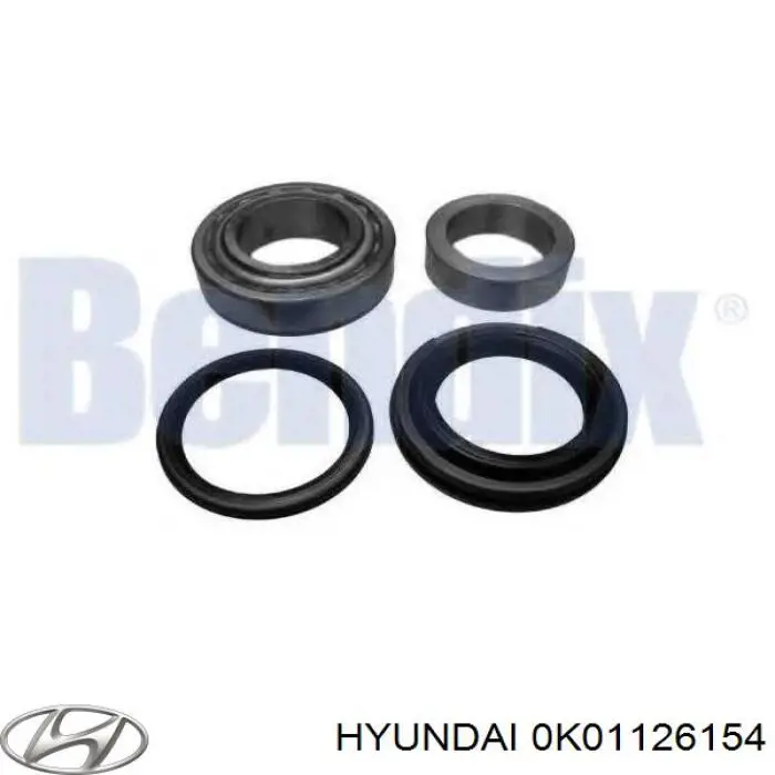 0K01126154 Hyundai/Kia uszczelniacz piasty tylnej wewnętrzny