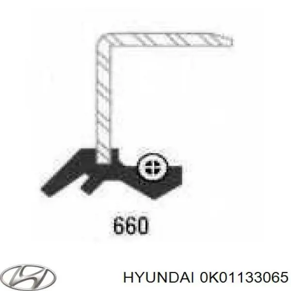 Uszczelniacz piasty przedniej wewnętrzny Hyundai/Kia 0K01133065 cena, od 3,98 USD