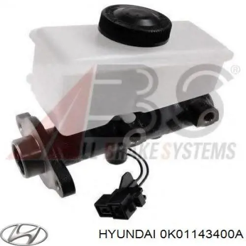 Główny cylinder hamulców Hyundai/Kia 0K01143400A cena, od 37,64 USD