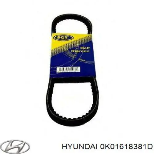 Do koszyka 0K01618381D Hyundai/Kia Pas napędowy mechanizmów