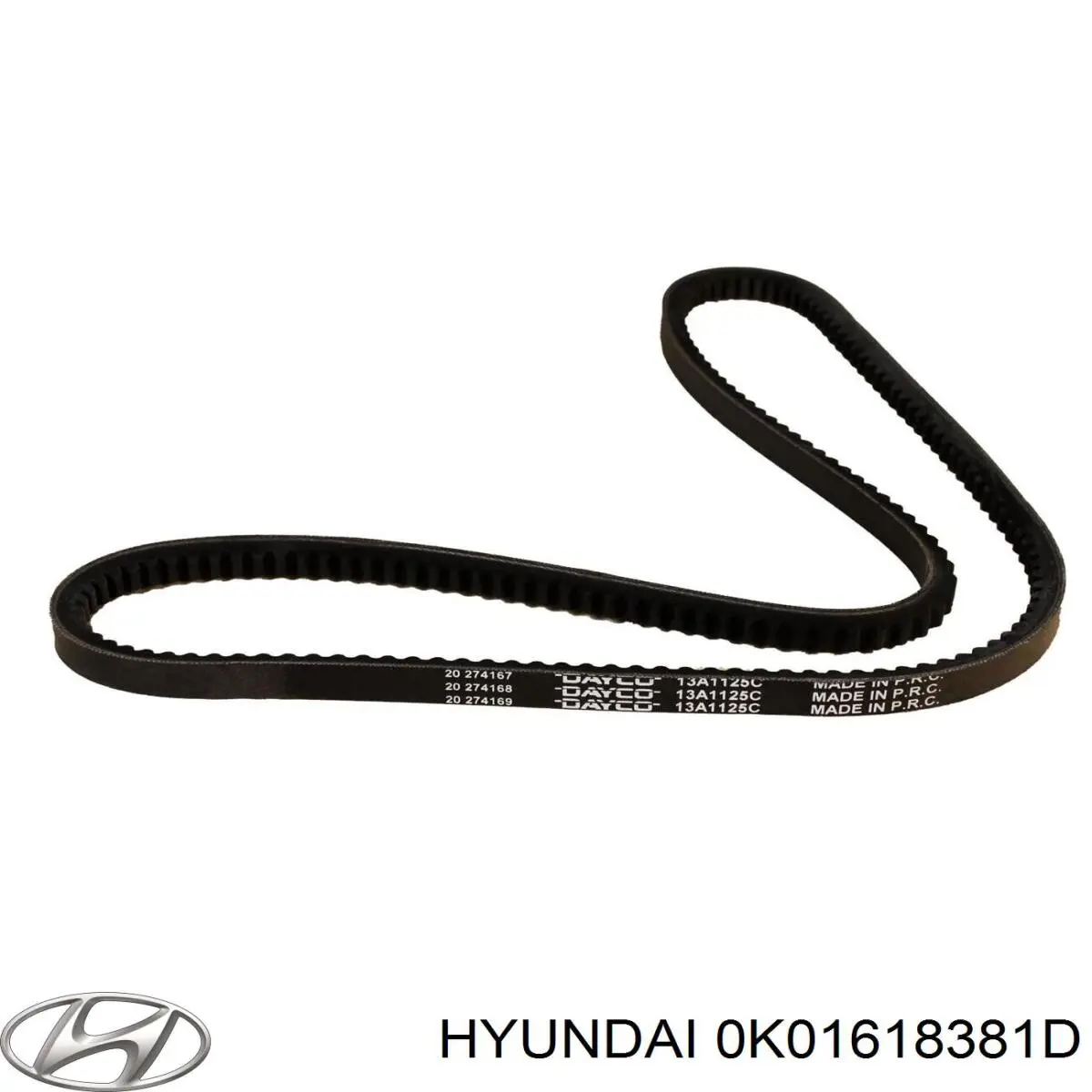 Pas napędowy mechanizmów 0K01618381D Hyundai/Kia