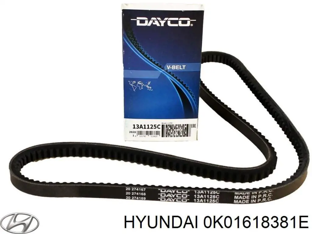 Do koszyka 0K01618381E Hyundai/Kia Pas napędowy mechanizmów