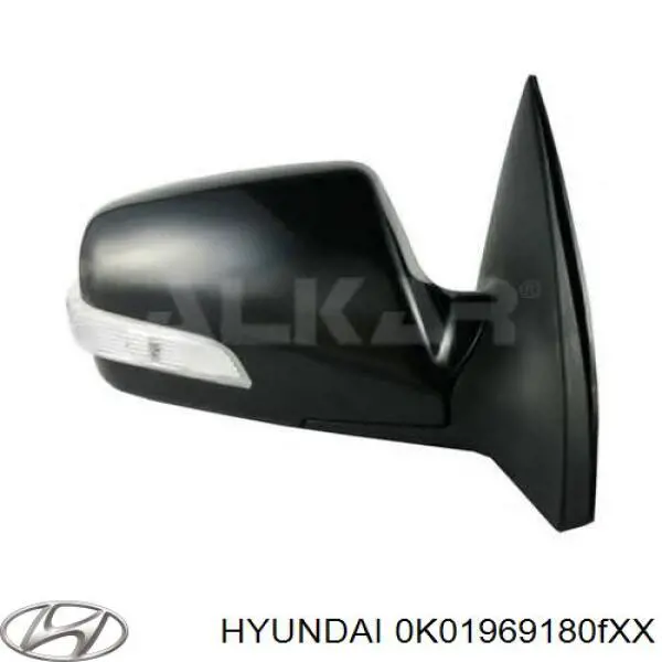 Lusterko wsteczne lewe KIA Sportage I SUV (K00) (1994 - 2004) cena, od 193,84 USD