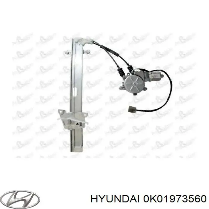 Mechanizm podnoszenia szyby drzwi tylnych lewych Hyundai/Kia 0K01973560 cena, od 70,15 USD
