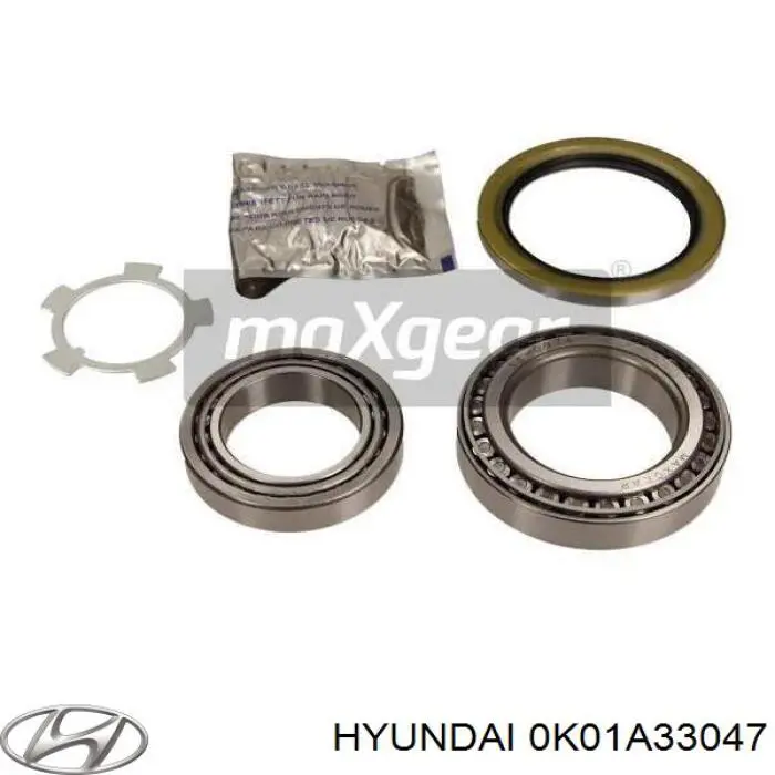 Do koszyka 0K01A33047 Hyundai/Kia Lożysko piasty przedniej wewnętrzne