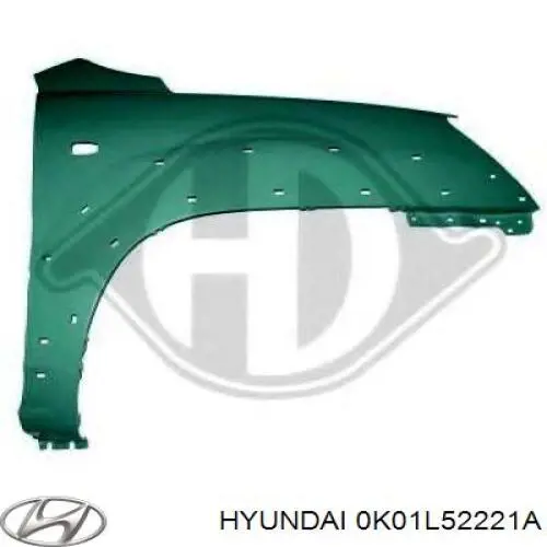 Błotnik przedni lewy KIA Sportage I SUV (K00) (1994 - 2004) cena, od 271,03 USD