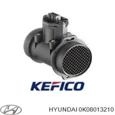 0K08013210 Hyundai/Kia Czujnik przepływu powietrza, przepływomierz powietrza M.A.F.