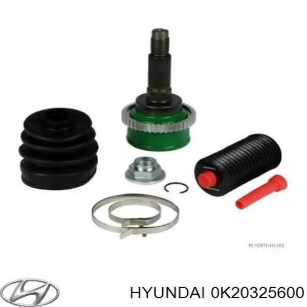 0K20325600 Hyundai/Kia Półoś napędowa przednia lewa