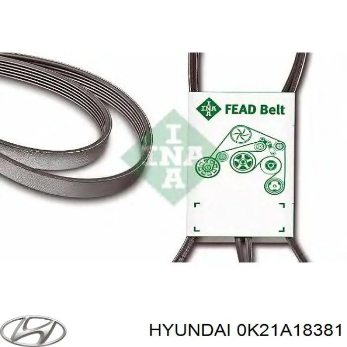 Pas napędowy mechanizmów Hyundai/Kia 0K21A18381 cena, od 7,63 USD