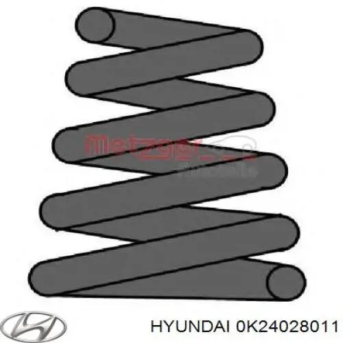 Sprężyna tylna Hyundai/Kia 0K24028011 cena, od 19,64 USD