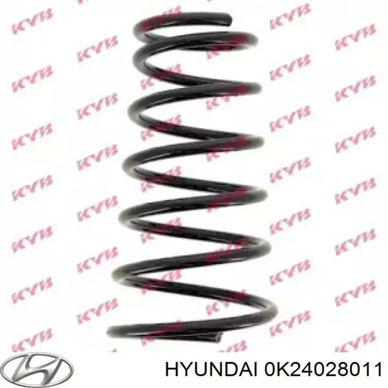 Do koszyka 0K24028011 Hyundai/Kia Sprężyna tylna