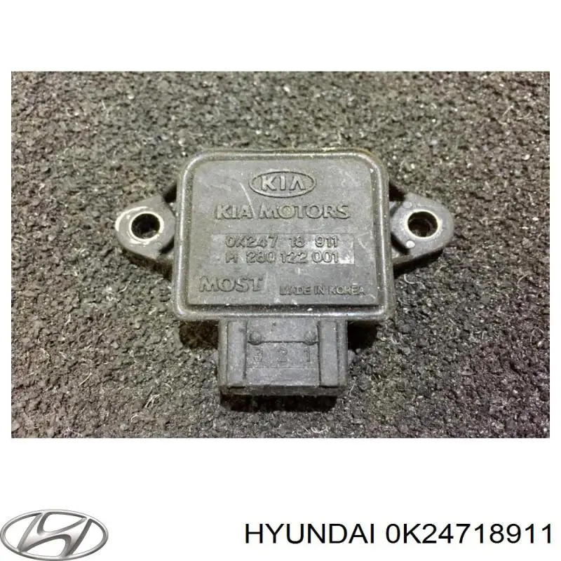 Czujnik położenia przepustnicy (potencjometr) 0K24718911 Hyundai/Kia