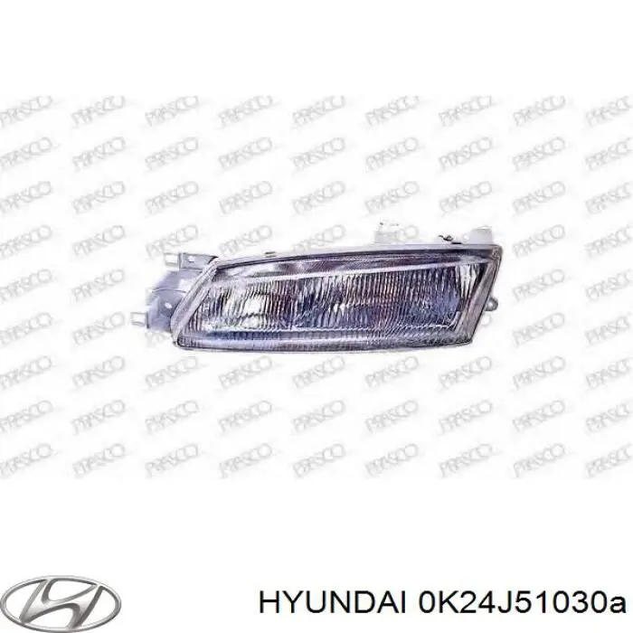 Reflektor prawy do KIA Sephia I FA