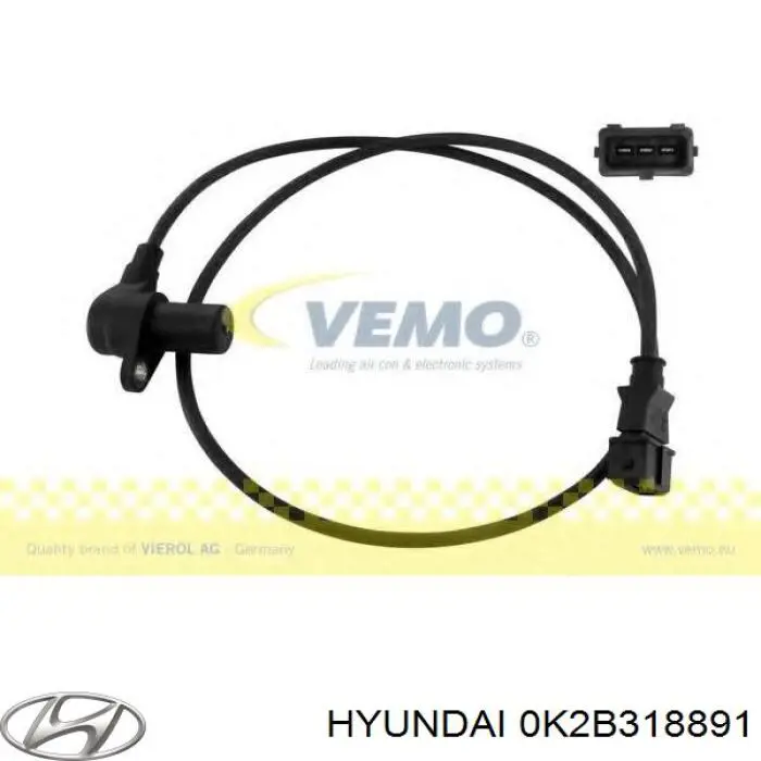 0K2B318891 Hyundai/Kia Czujnik położenia wału korbowego