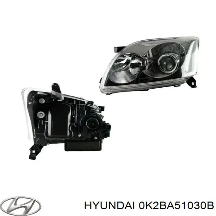 Reflektor prawy KIA Sephia II