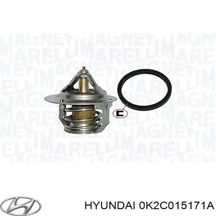 Do koszyka 0K2C015171A Hyundai/Kia Termostat
