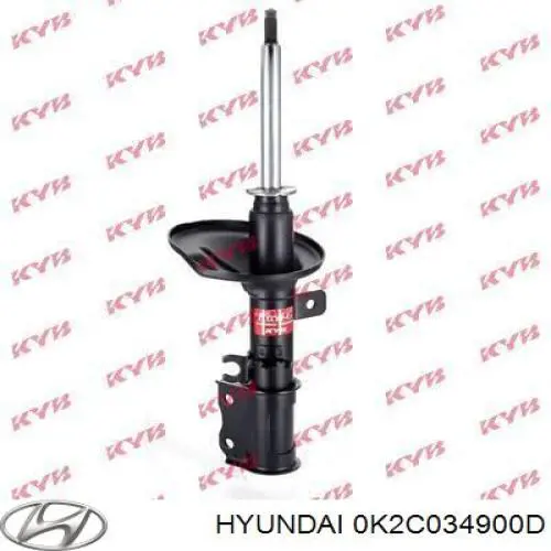 Do koszyka 0K2SA34900 Hyundai/Kia Amortyzator przedni lewy