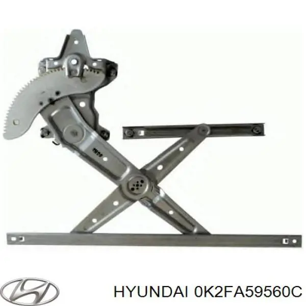 Mechanizm podnoszenia szyby drzwi przednich lewych Hyundai/Kia 0K2FA59560C cena, od 65,01 USD