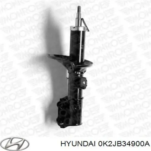 Amortyzator przedni lewy 0K2JB34900A Hyundai/Kia