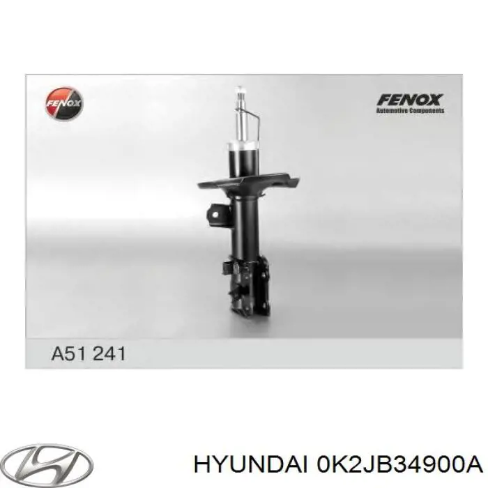 Amortyzator przedni lewy Hyundai/Kia 0K2JB34900A cena, od 106,27 USD