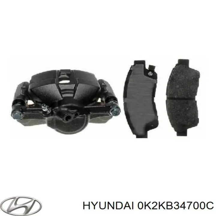 Do koszyka 0K2KB34700C Hyundai/Kia Amortyzator przedni prawy