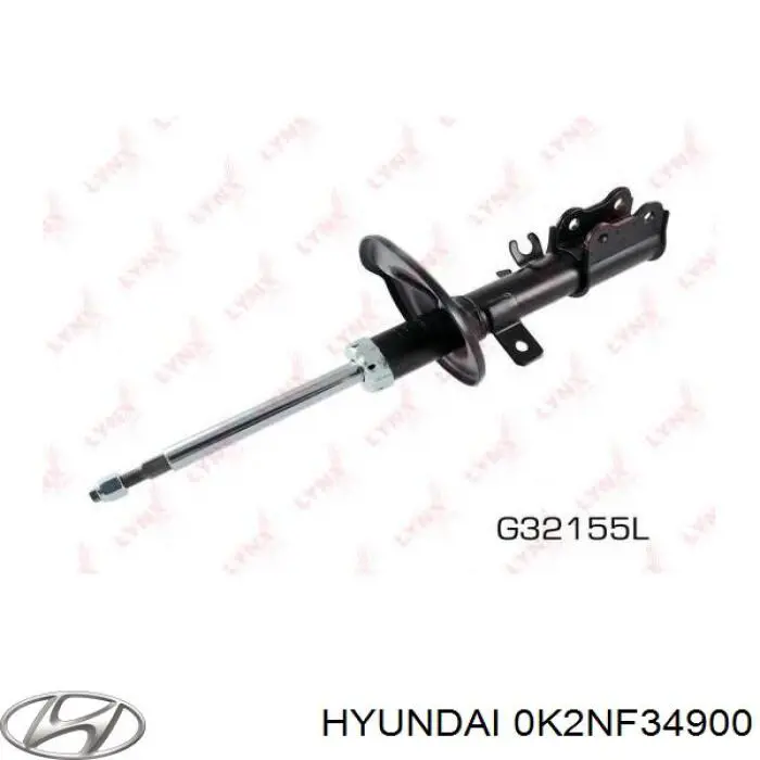 Do koszyka 0K2NF34900 Hyundai/Kia Amortyzator przedni lewy